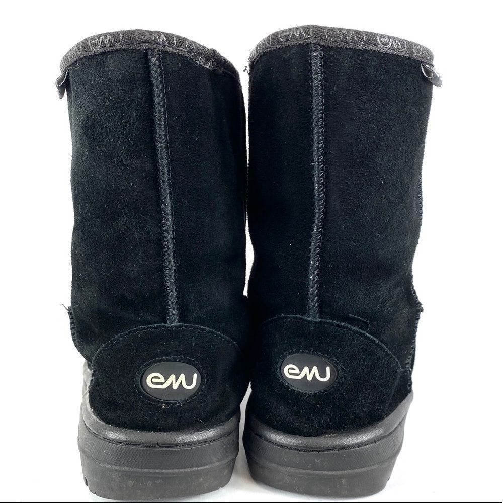 EMU Australia black suede & sheepskin wool boot 7 - Picture 5 of 15